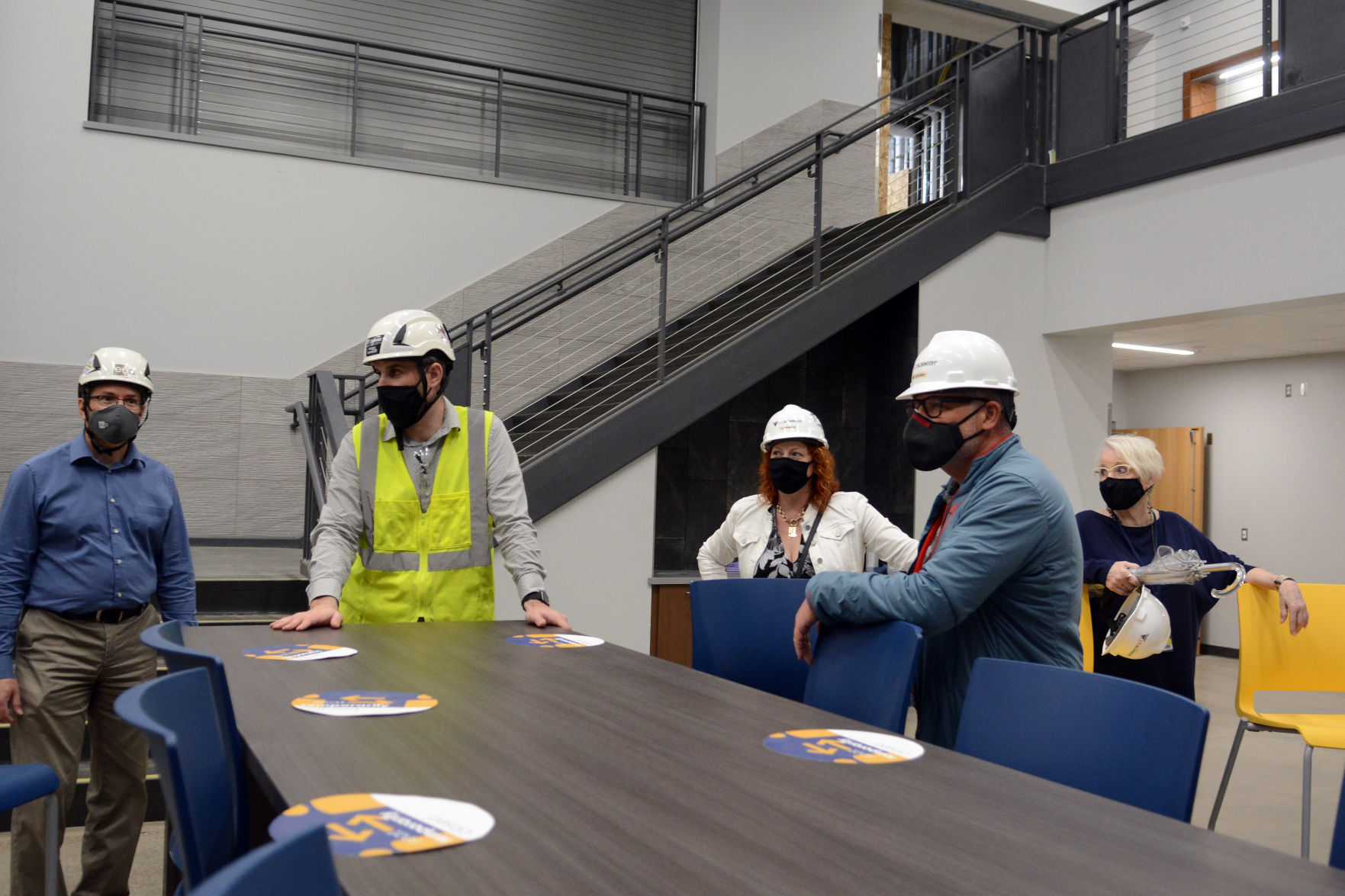 Baraboo school construction tour May 3, 2021